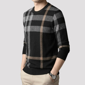 mens-crew-neck-plaid-jumper-swaledale
