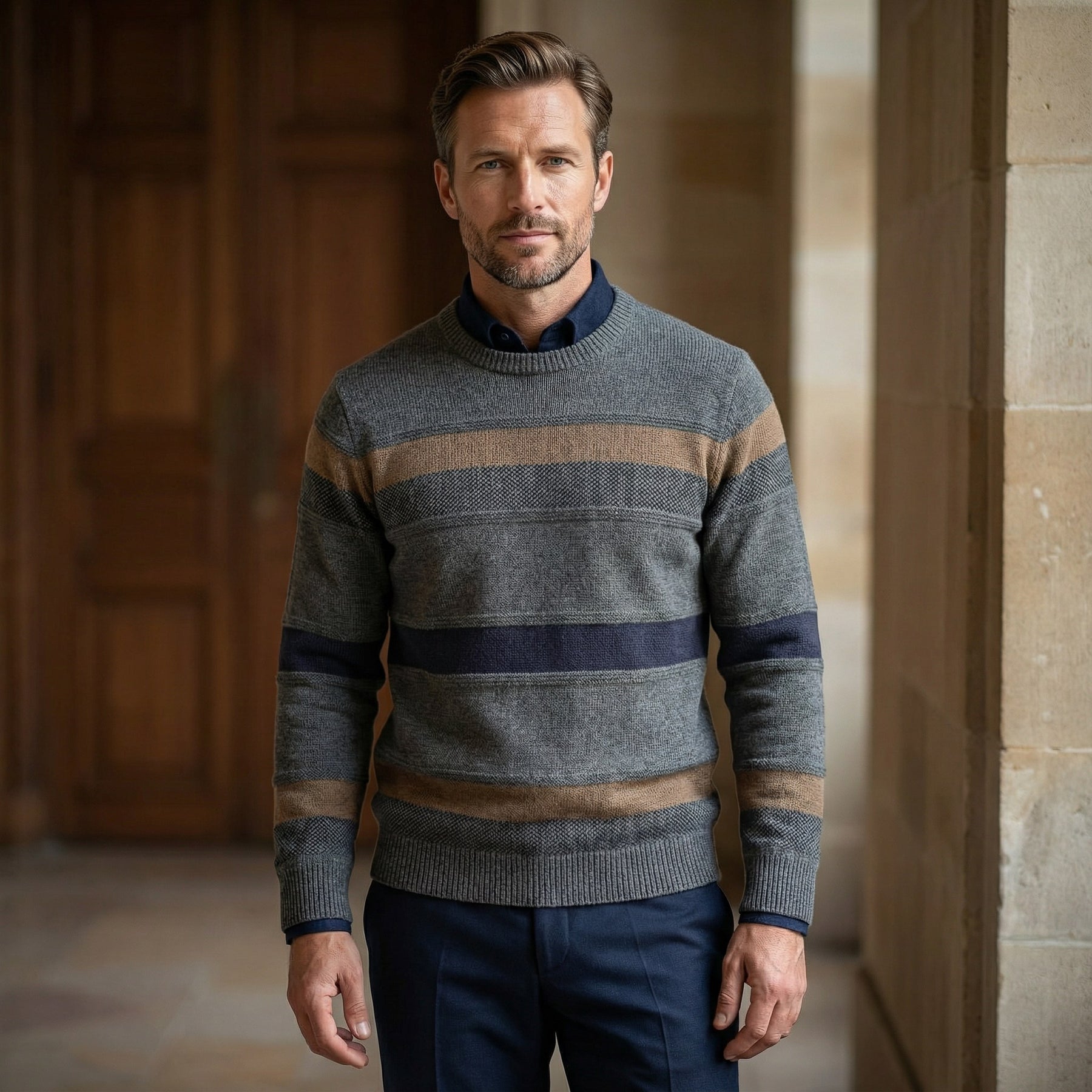 mens-crew-neck-striped-knit-jumper-duxford