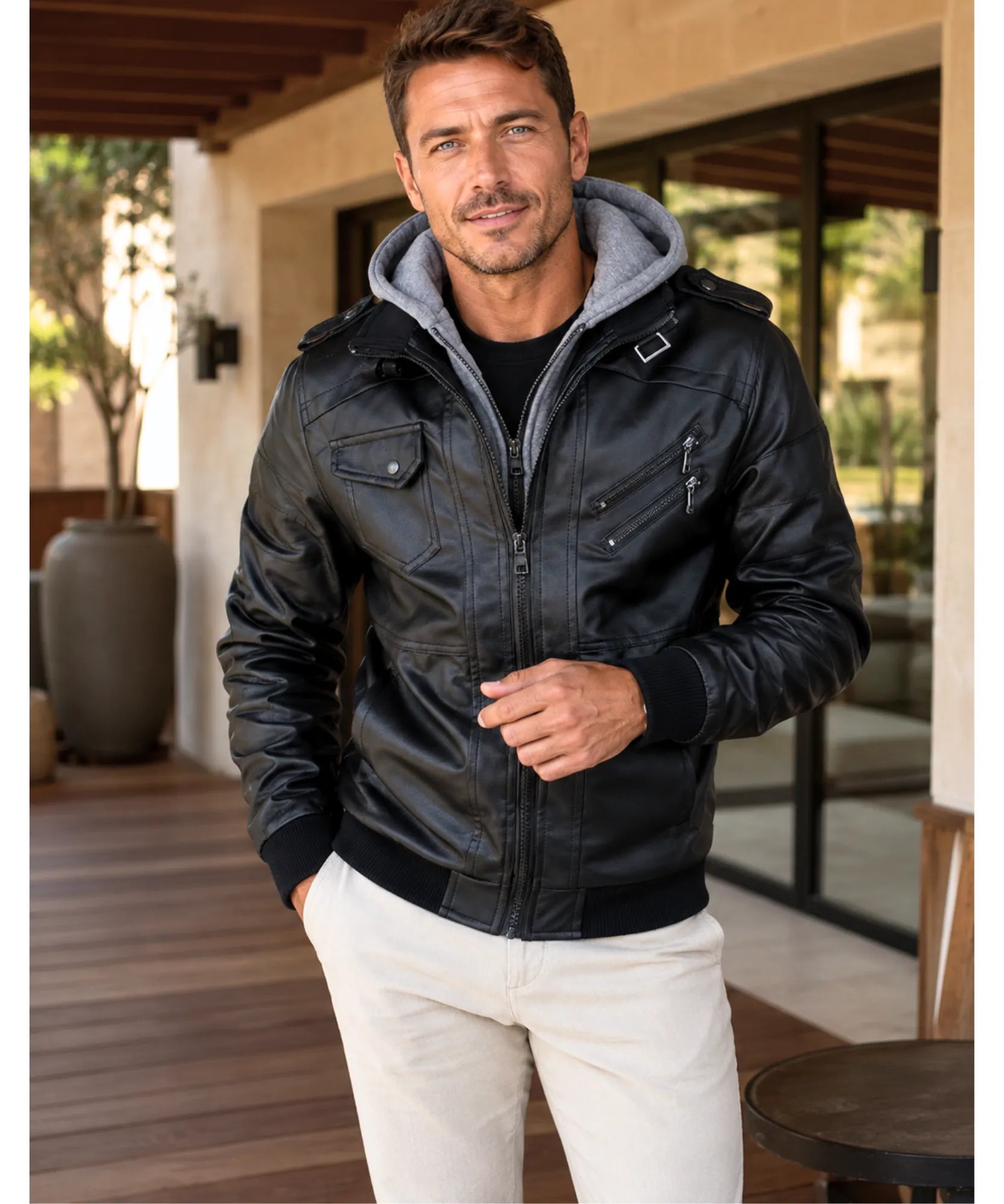mens-faux-leather-hooded-bomber-jacket-dunmore