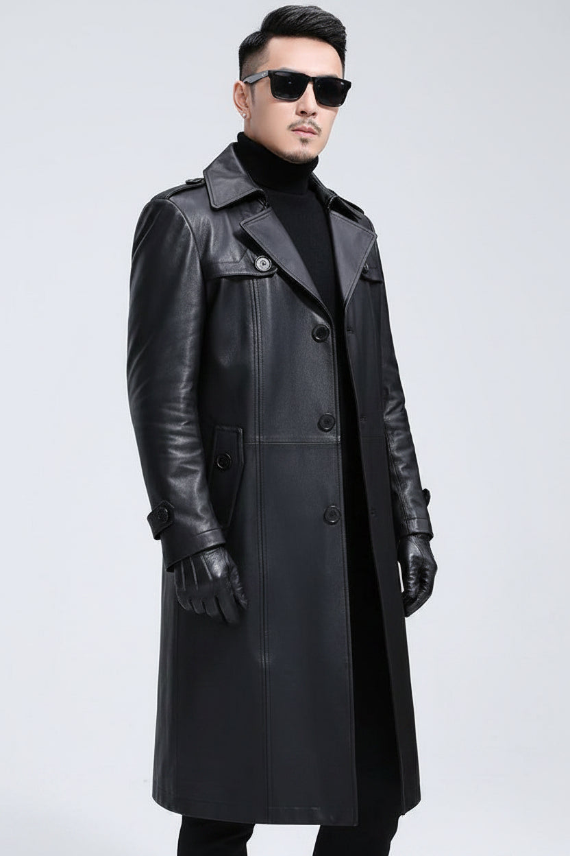 mens-faux-leather-trench-coat-ashcombe