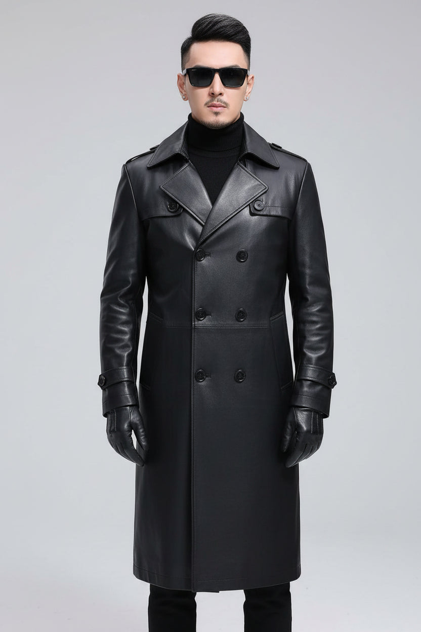mens-faux-leather-trench-coat-ashcombe