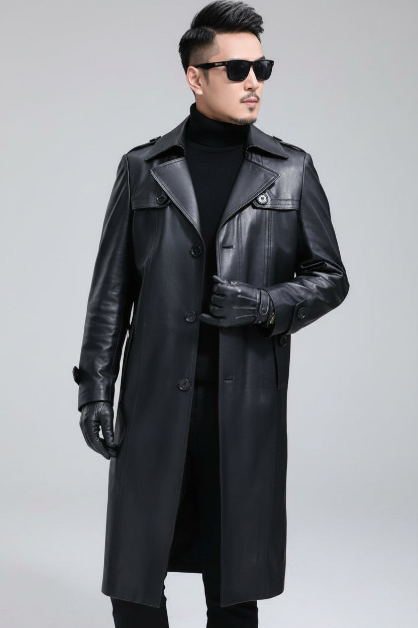 mens-faux-leather-trench-coat-ashcombe