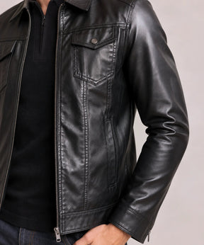mens-faux-leather-trucker-jacket-carlisle