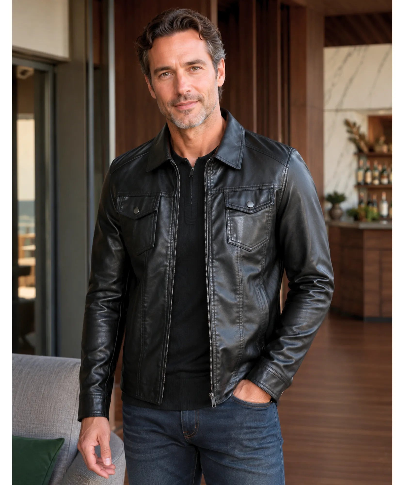 mens-faux-leather-trucker-jacket-carlisle