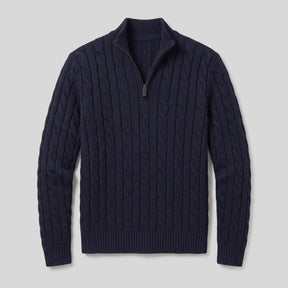 mens-half-zip-cable-knit-jumper-alfriston
