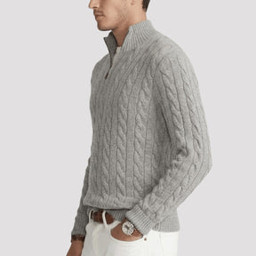 mens-half-zip-cable-knit-jumper-alfriston
