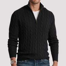 mens-half-zip-cable-knit-jumper-alfriston