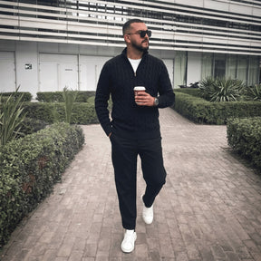mens-half-zip-cable-knit-jumper-alfriston