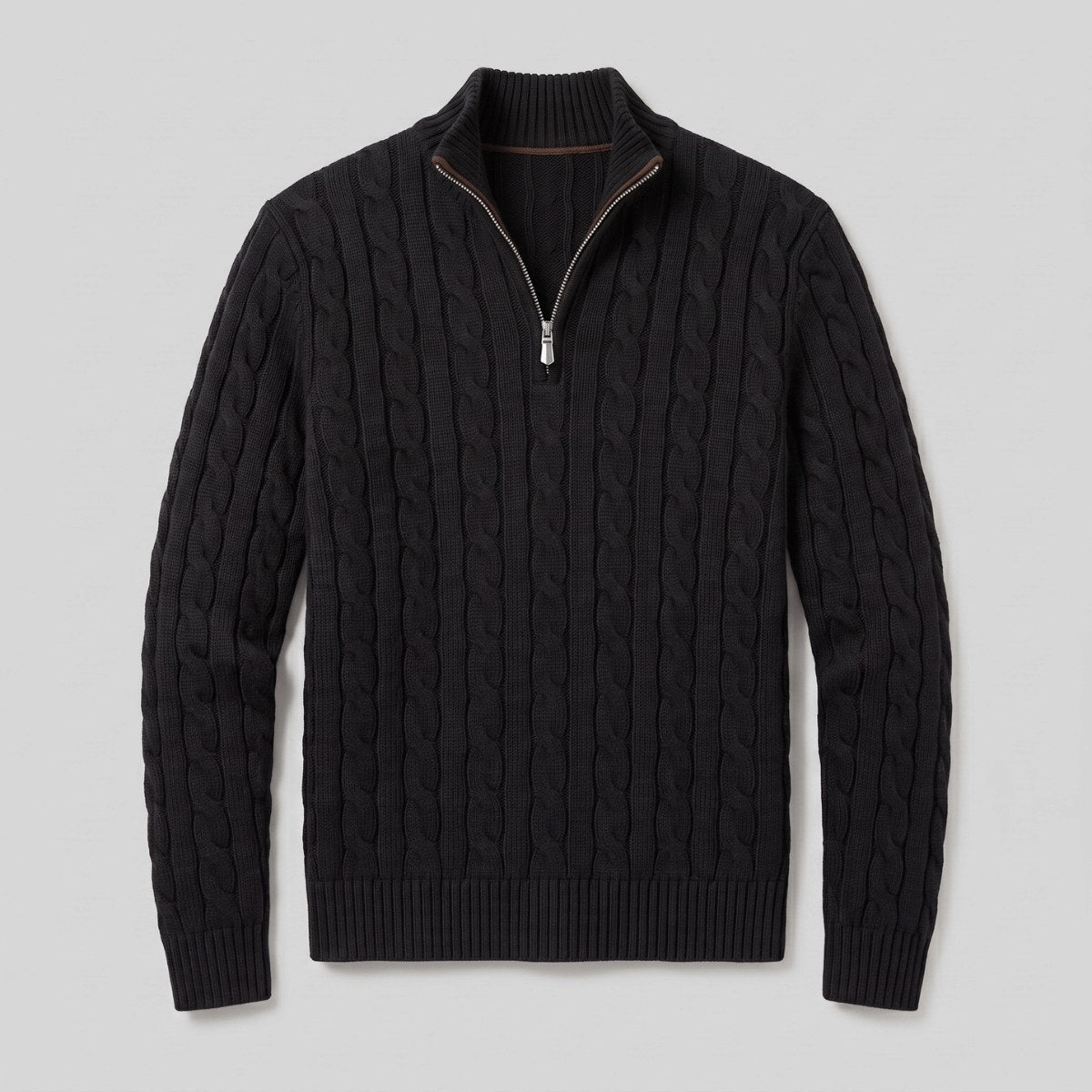mens-half-zip-cable-knit-jumper-alfriston
