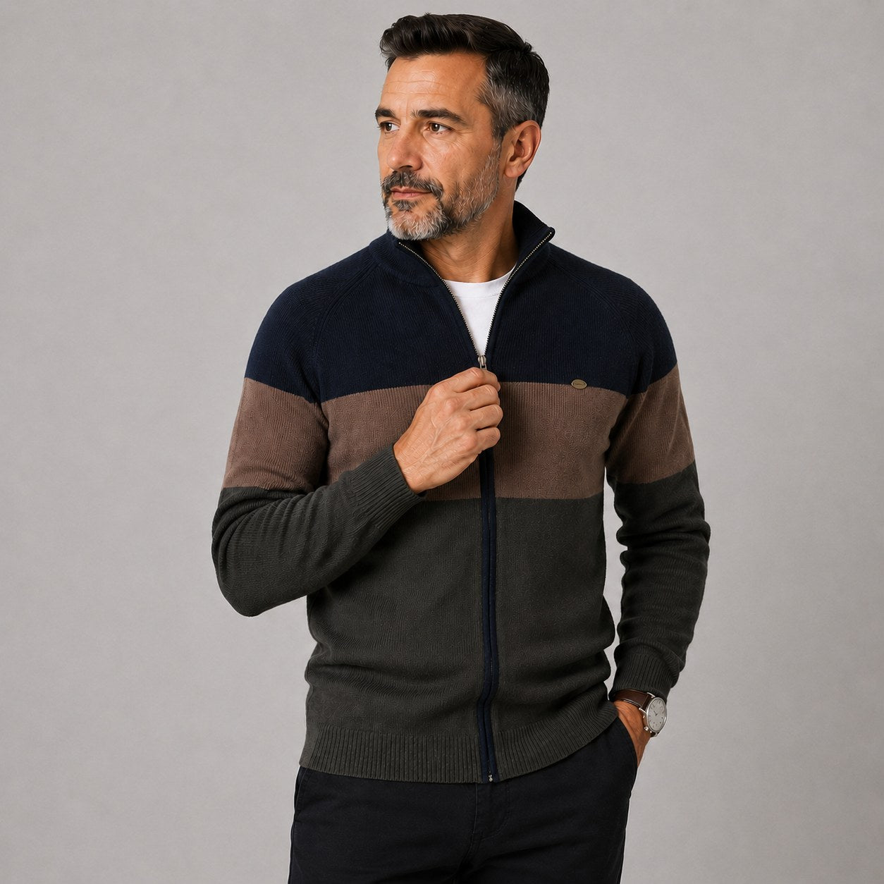 mens-half-zip-colour-block-jumper-kendal