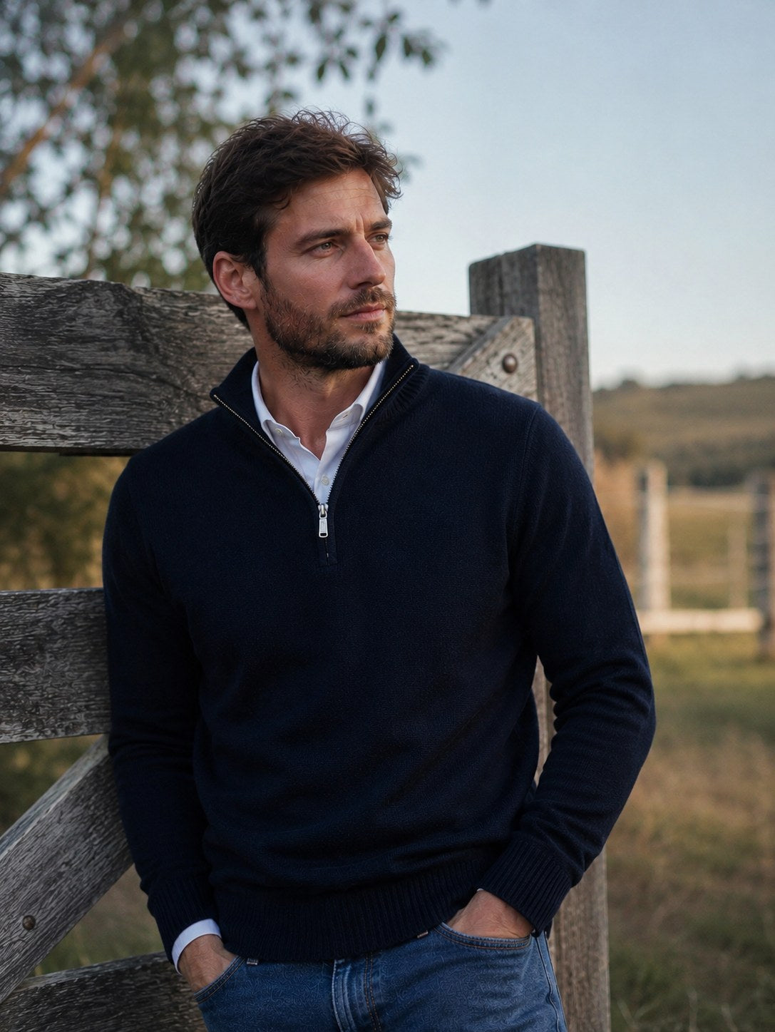 mens-half-zip-cotton-jumper-ludgate