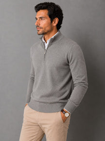mens-half-zip-cotton-jumper-ludgate
