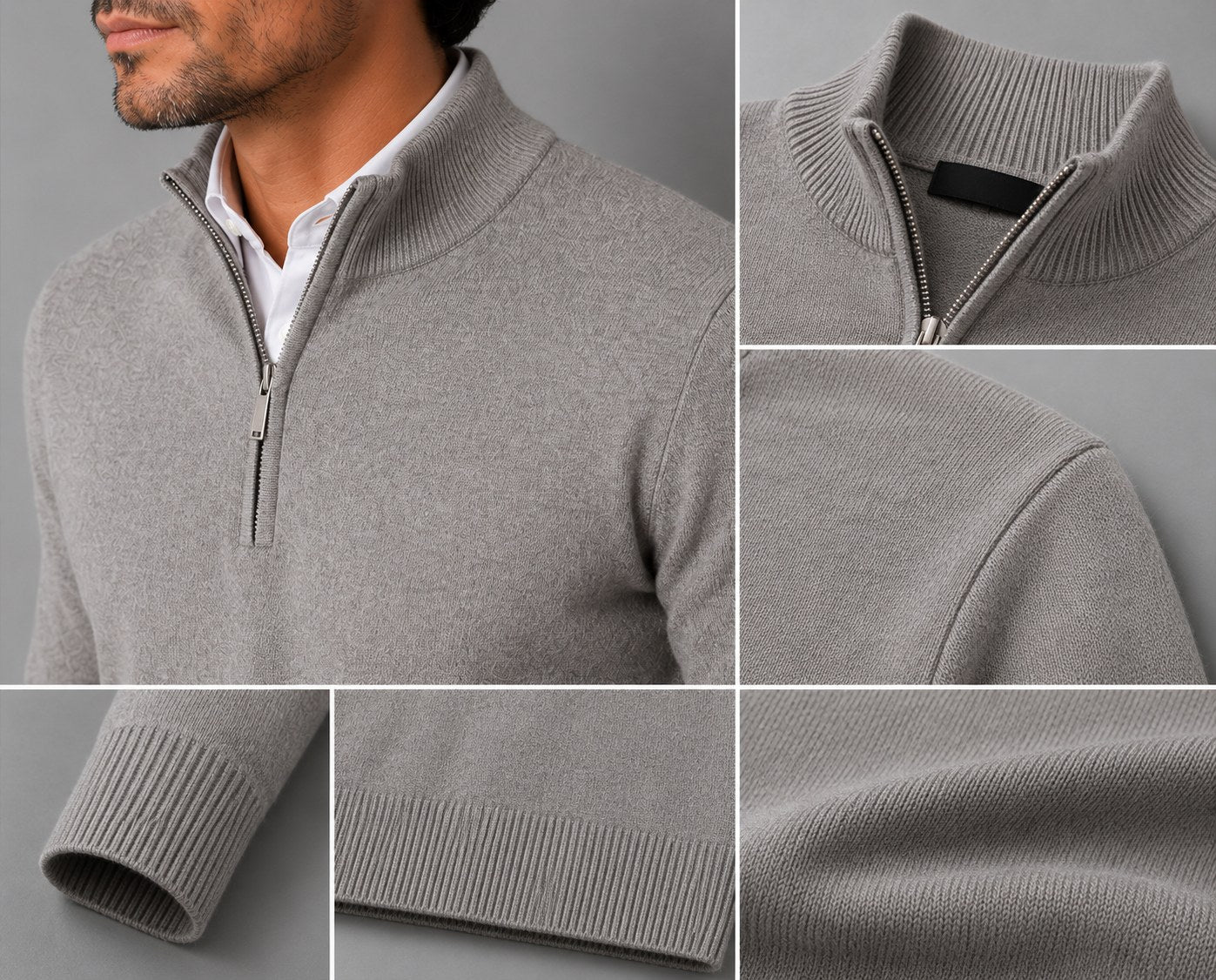mens-half-zip-cotton-jumper-ludgate