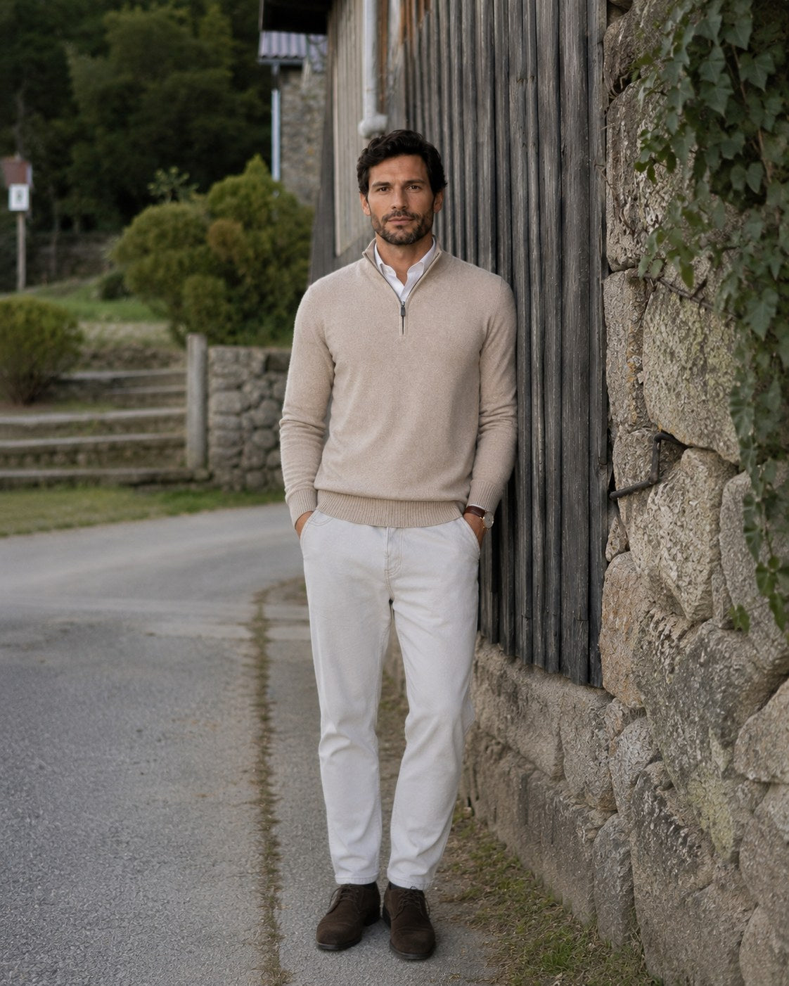mens-half-zip-cotton-jumper-ludgate