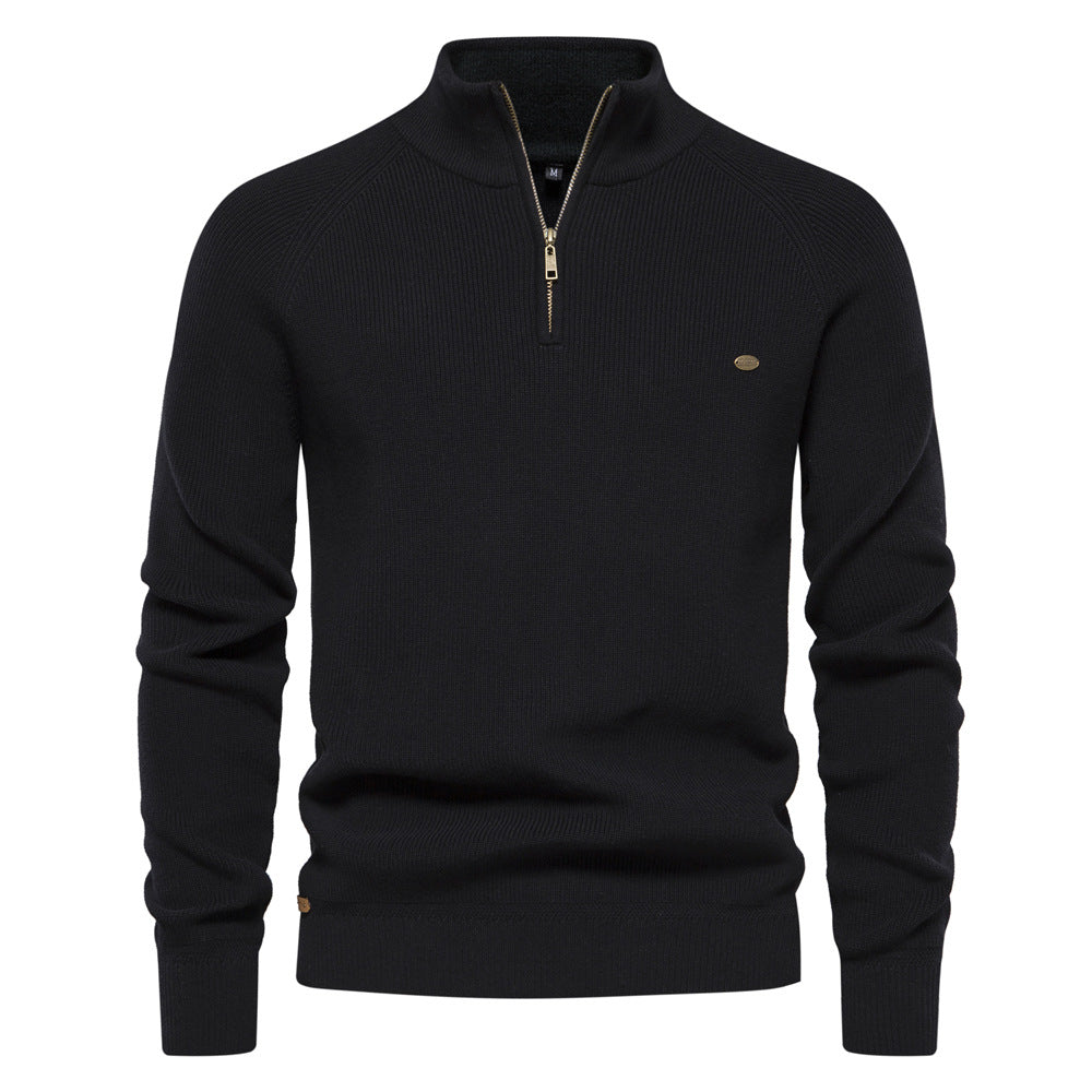 mens-half-zip-ribbed-knit-jumper-bonifacio