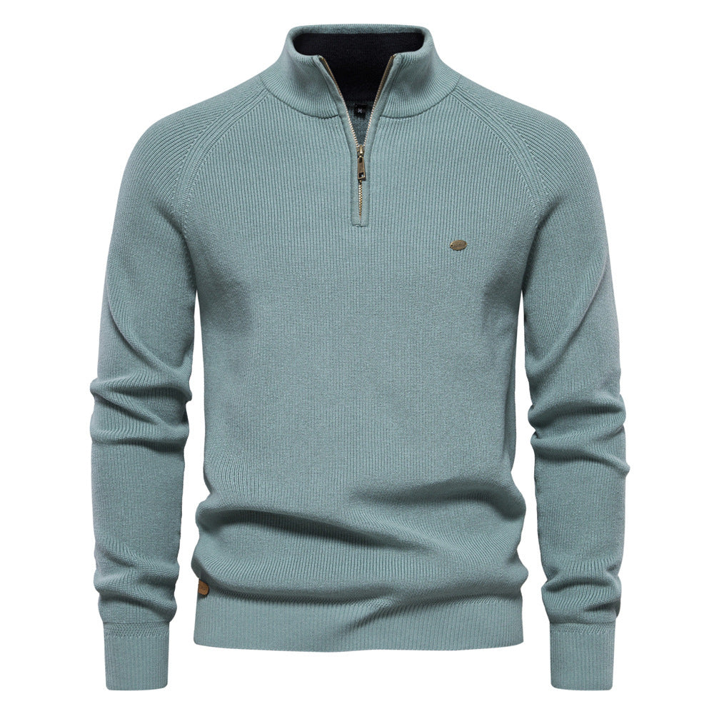 mens-half-zip-ribbed-knit-jumper-bonifacio