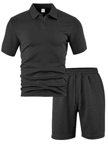mens-jacquard-knit-polo-shirt-shorts-set-sidmouth