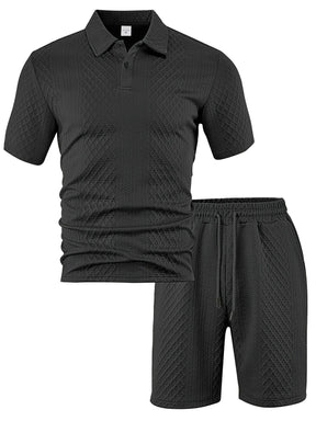 mens-jacquard-knit-polo-shirt-shorts-set-sidmouth