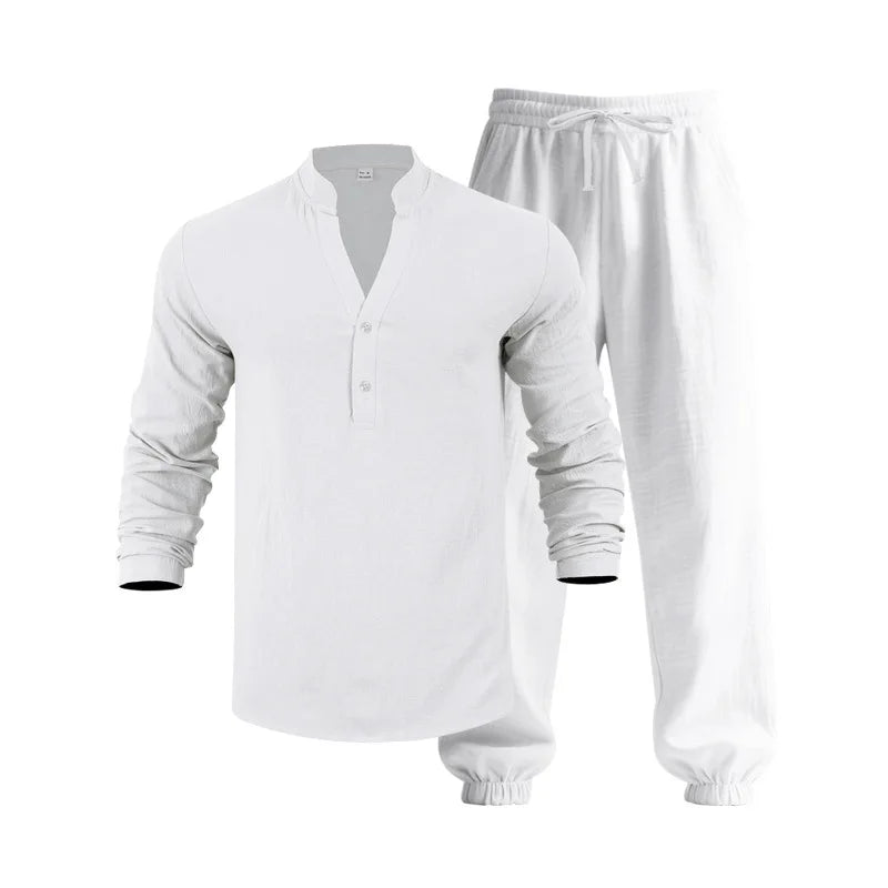 mens-linen-blend-henley-shirt-jogger-trouser-set-the-fowey
