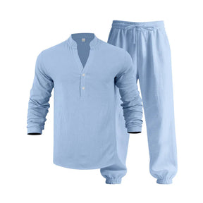 mens-linen-blend-henley-shirt-jogger-trouser-set-the-fowey