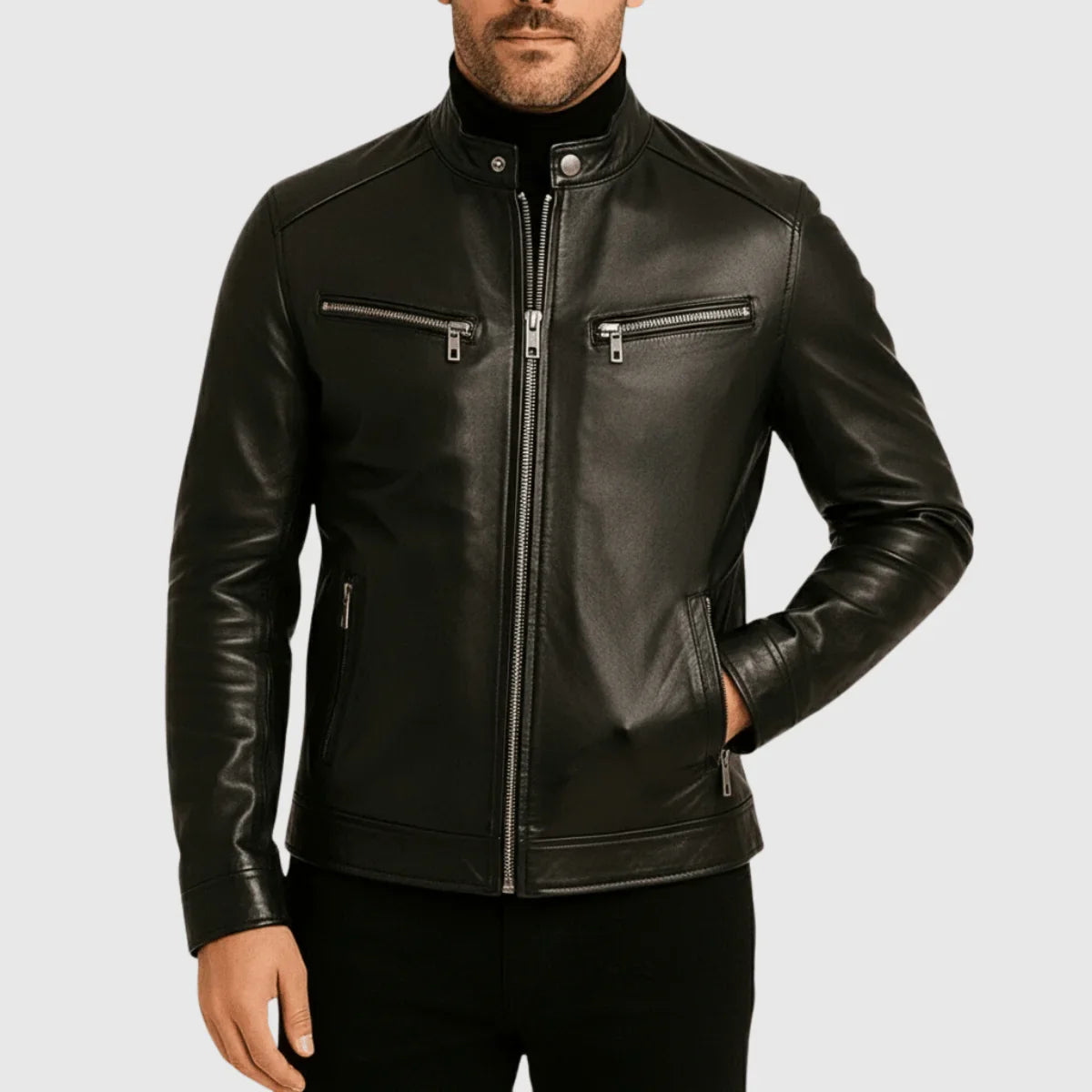 mens-mandarin-collar-biker-jacket