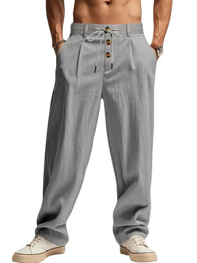 mens-pleated-linen-blend-straight-trousers-bakewell