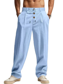 mens-pleated-linen-blend-straight-trousers-bakewell