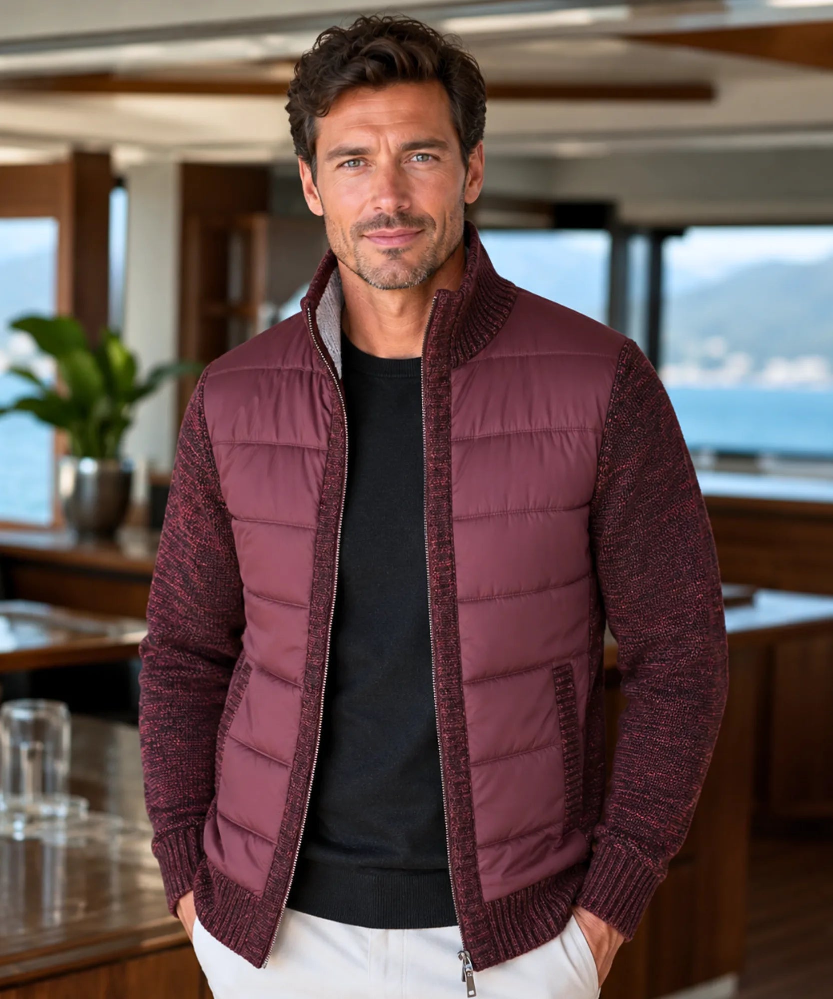 mens-quilted-half-zip-knit-cardigan-braemore