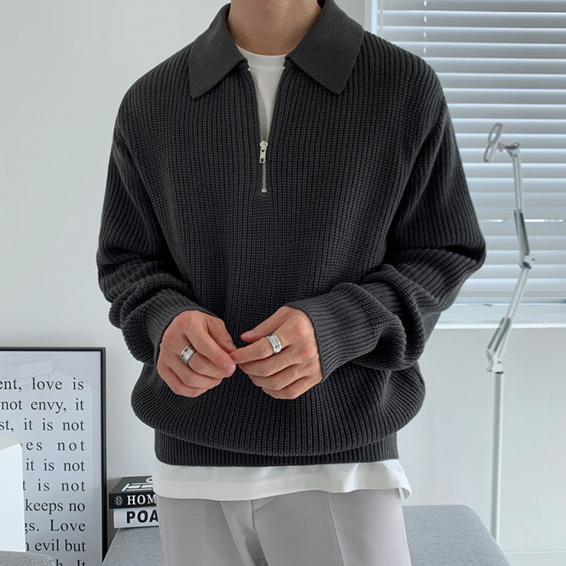 mens-ribbed-cotton-half-zip-jumper