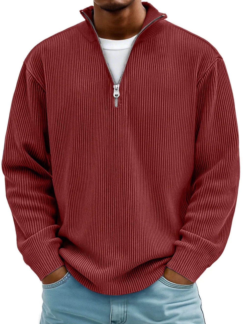 mens-ribbed-cotton-half-zip-jumper