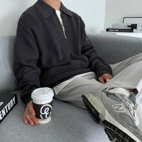 mens-ribbed-cotton-half-zip-jumper