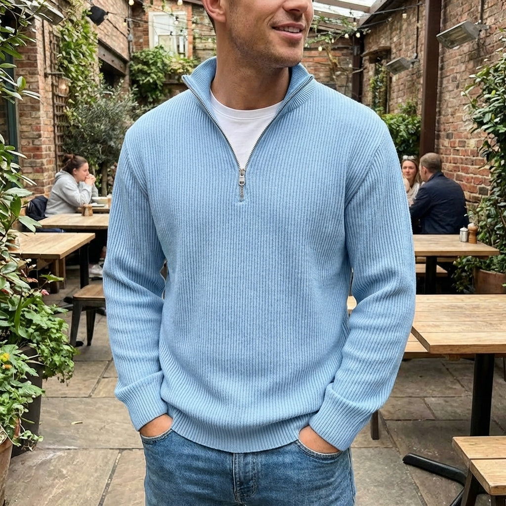 mens-ribbed-cotton-half-zip-jumper