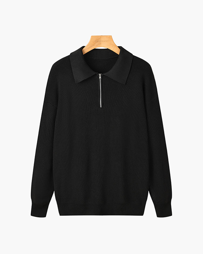 mens-ribbed-cotton-half-zip-jumper