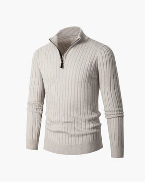 mens-ribbed-half-zip-jumper