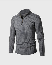 mens-ribbed-half-zip-jumper