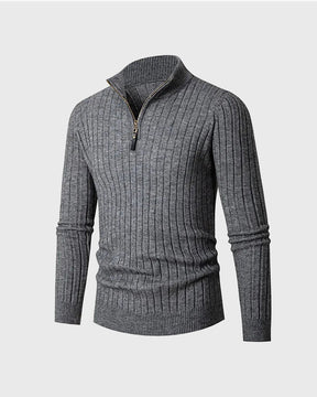 mens-ribbed-half-zip-jumper