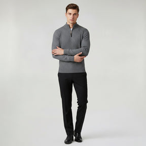 mens-ribbed-half-zip-jumper