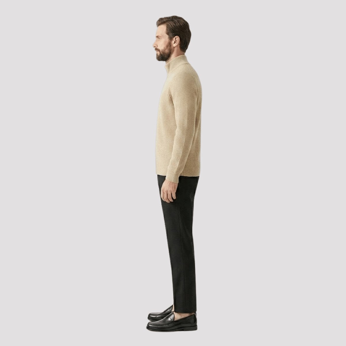 mens-ribbed-knit-zip-cardigan-and-trousers-set