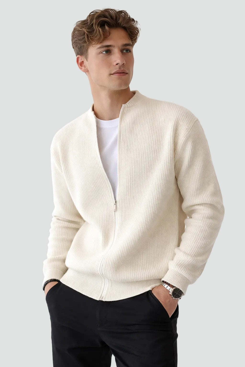 mens-ribbed-knit-zip-cardigan-dunkeld