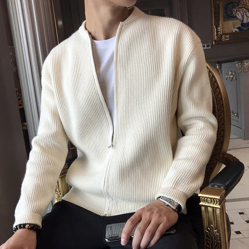 mens-ribbed-knit-zip-cardigan-dunkeld