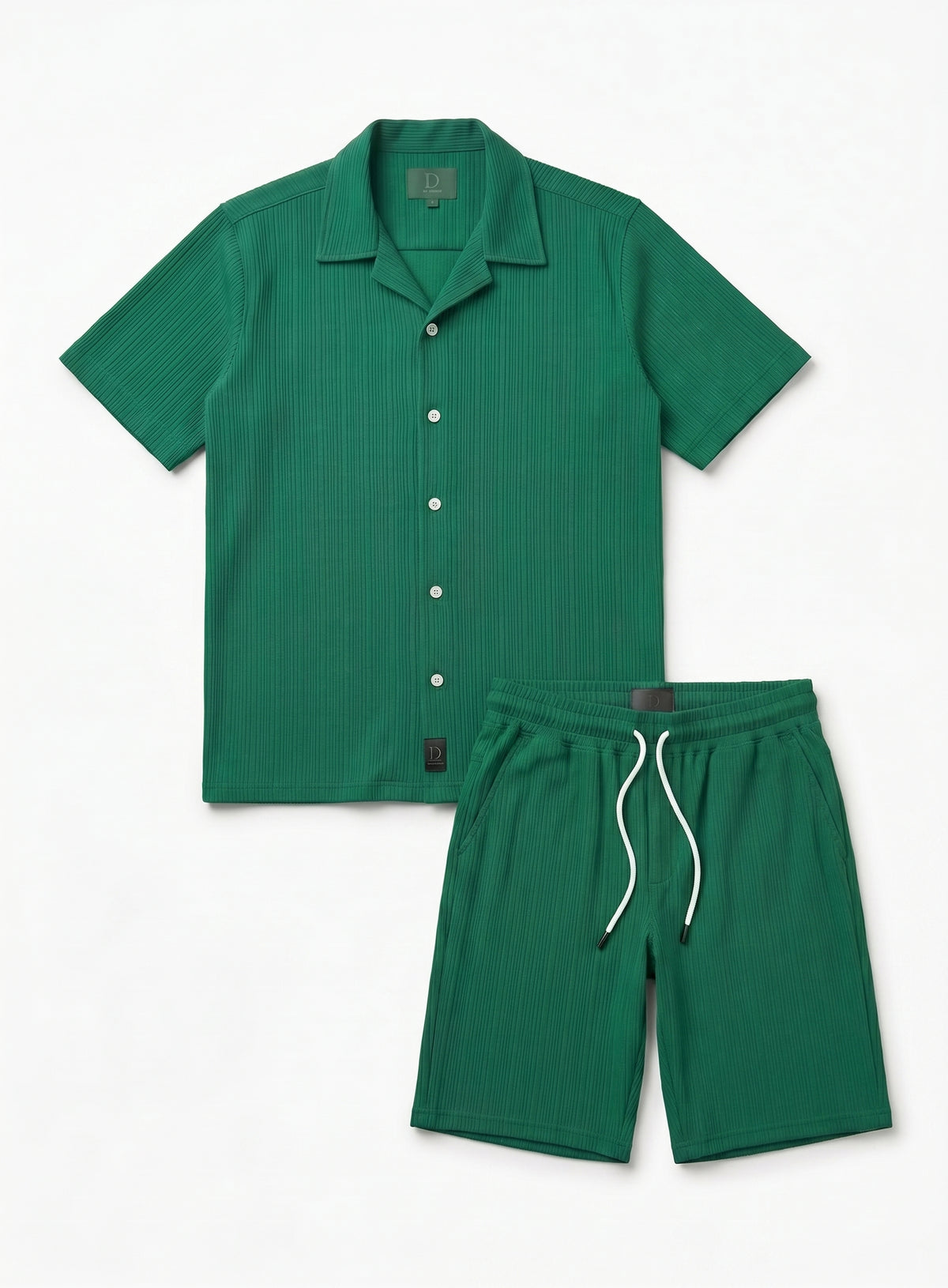 mens-ribbed-short-sleeve-shirt-shorts-set-primrose