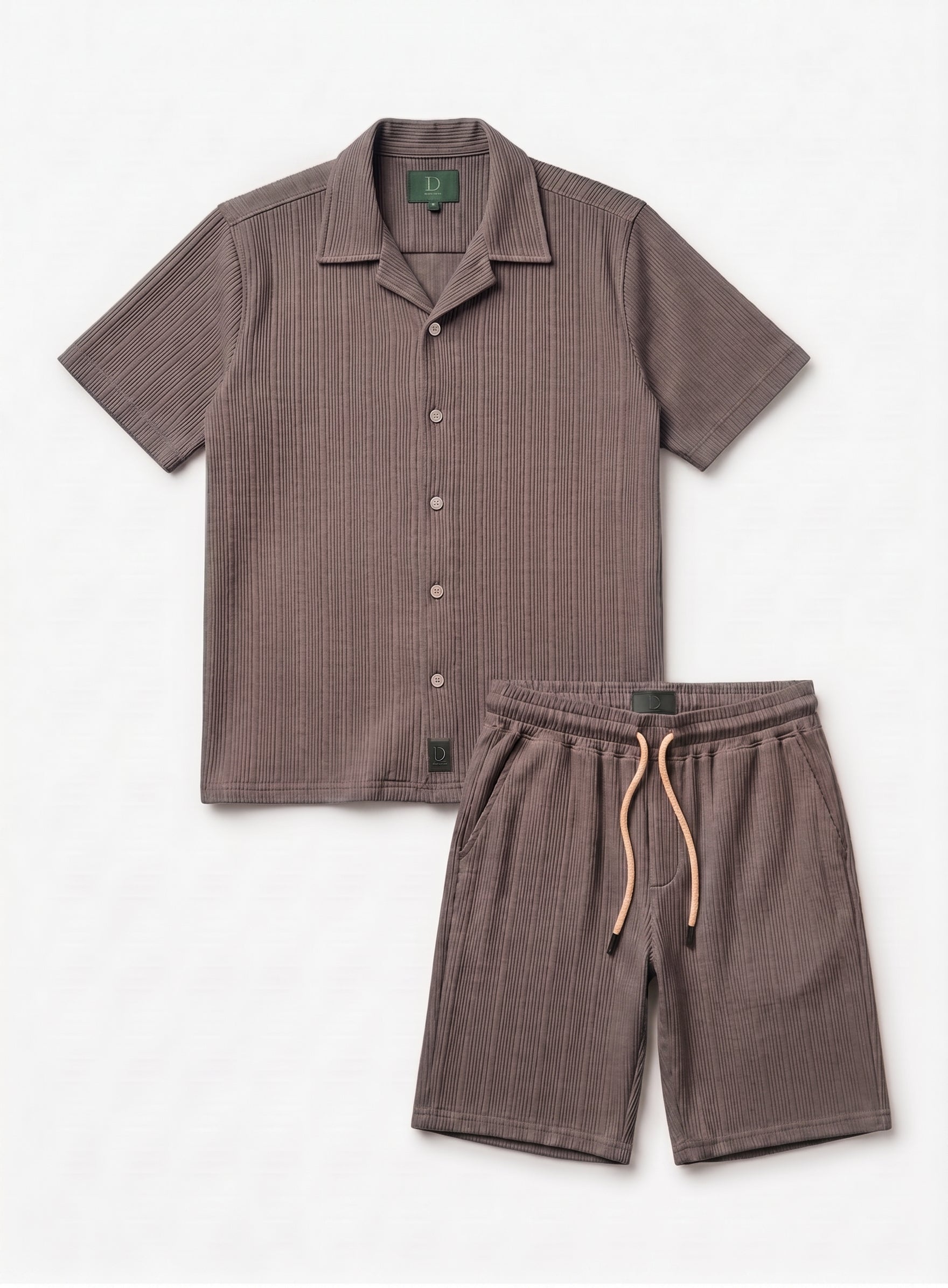 mens-ribbed-short-sleeve-shirt-shorts-set-primrose