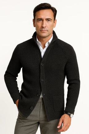 mens-shawl-collar-waffle-knit-cardigan