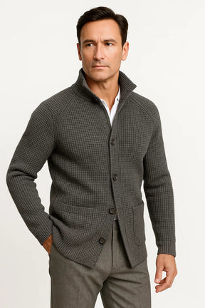 mens-shawl-collar-waffle-knit-cardigan