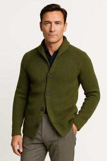 mens-shawl-collar-waffle-knit-cardigan