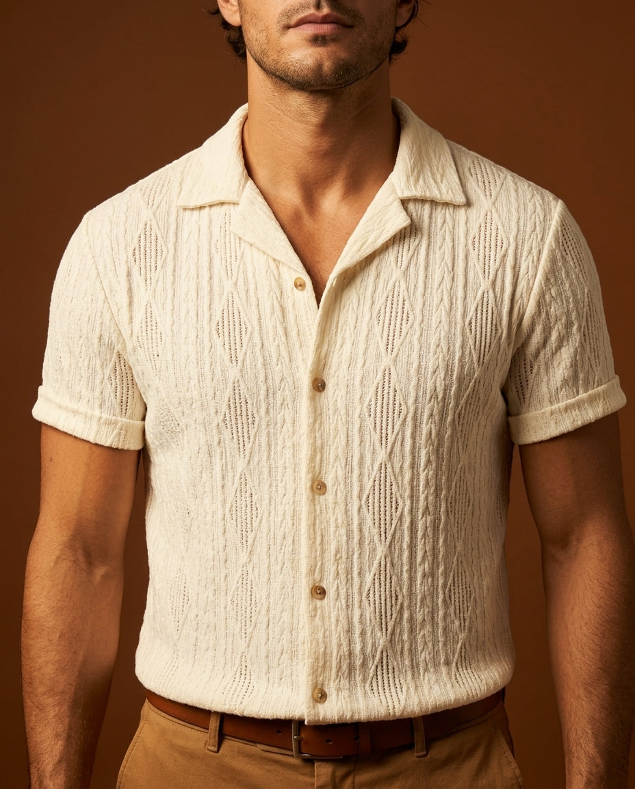 mens-short-sleeve-cable-knit-shirt-thornbury