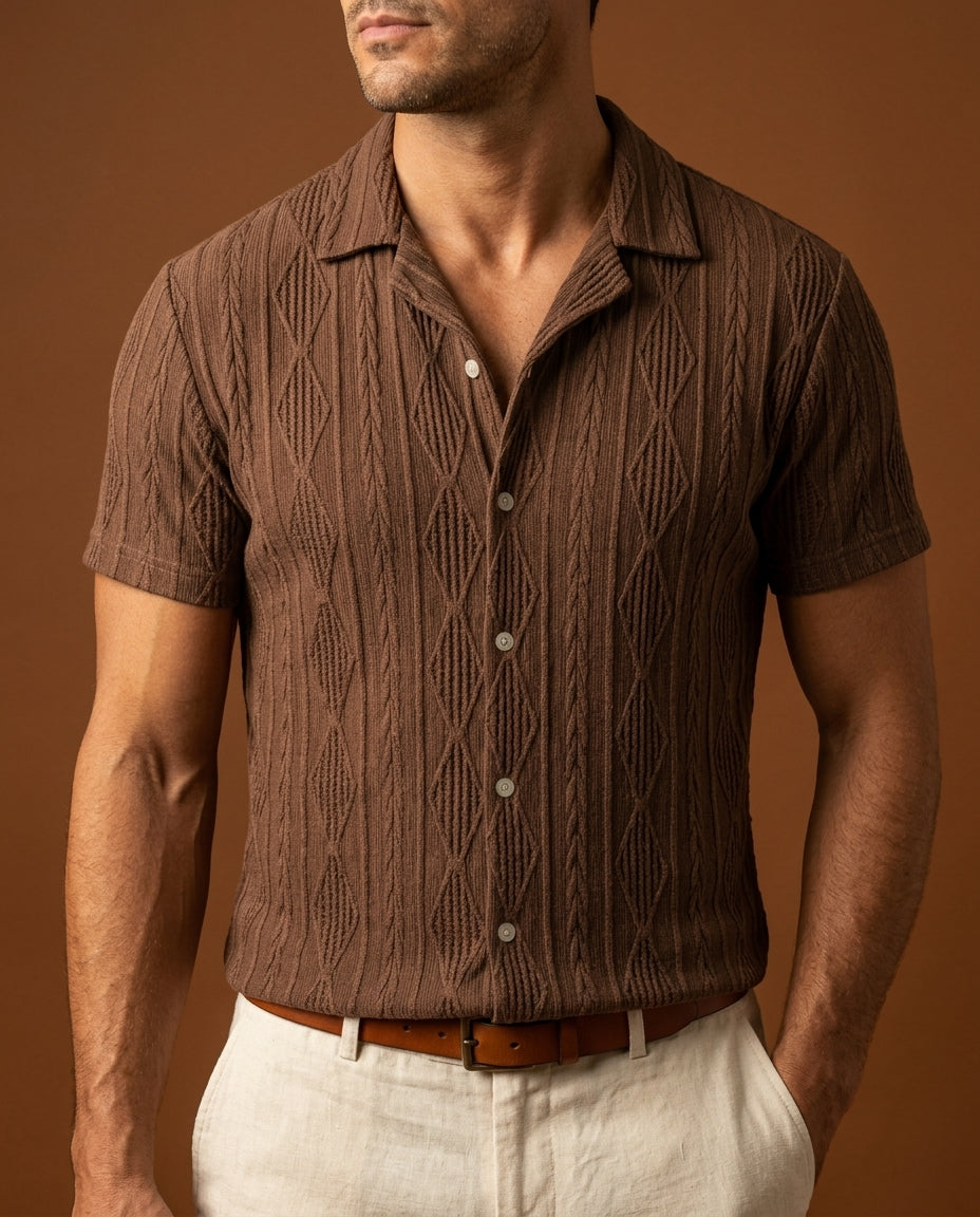 mens-short-sleeve-cable-knit-shirt-thornbury