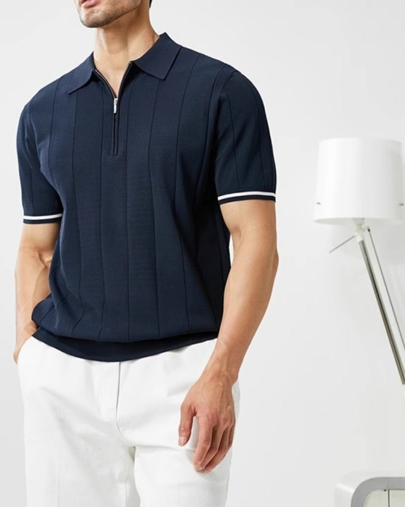 mens-short-sleeve-half-zip-ribbed-knit-polo-shirt-vaughan