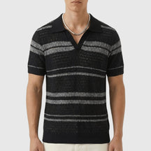 mens-short-sleeve-open-collar-knitted-polo-shirt-bordighera