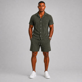 mens-short-sleeve-ribbed-shirt-shorts-co-ord-set-serifos